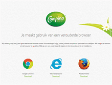 Tablet Screenshot of campina.nl